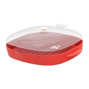 Dulang bacon gelombang mikro merah